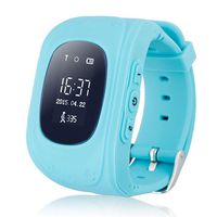 Auntwhale Children GPS Tracker Smartwatch Smart Watch for Kids Anti-Lost Sos Sim Card Watch Parent Control by Smartphone Location Tracker Watch Blue