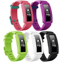 findway Compatible with Fitbit Ace 2 Bands for Kids 6+, Soft Silicone Bracelet Accessories Sport Strap Boys Girls Wristbands Compatible for Fitbit Inspire HR & Ace 2