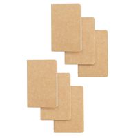 Softcover Pocket Notebook Set - 3.5" x 5.5" - 6 Pack - 30 Sheets - 60 Lined Pages - Perfect for the Traveler or Author