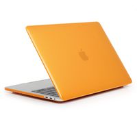Jennyfly Cover for 11.6 inch MacBook Air Anti-Scratch MacBook Protective Case Smooth Plastic Hard Case Ultra-Slim Protective Cover Compatible with MacBook Air 11.6 inch Model A1370 or A1465 - Orange