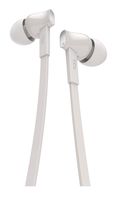 TCL Mtro100 in-Ear Earbuds Wired Noise Isolating Headphones with Built-in Mic and Tangle Free Flat Cables - Ash White
