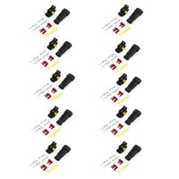 10 Set Waterproof 2 Way Connector for Car
