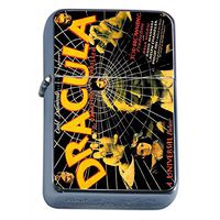 Silver Flip Top Oil Lighter Vintage Poster D-178 Dracula The Vampire Thriller