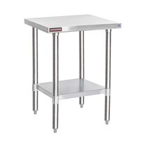 DuraSteel Stainless Steel Work Table 30" x 18" x 34" Height - Food Prep Commercial Grade Worktable - NSF Certified - Fits for use in Restaurant, Business, Warehouse, Home, Kitchen, Garage