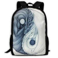 HHFASN Yin Yang Dragon Fashion Travel Backpacks Lightweight Backpacks Laptop Backpack Shoulder Bags for Men/Women