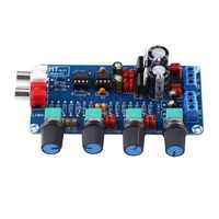 Amplifier Board,HIFI OP-AMP Amplifier NE5532 Preamplifier Volume Tone Control assembled Board