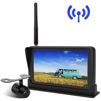 Peizeen Wireless Backup Camera with 4.3" LCD Screen HD Rear View Camera Kit Waterproof Reverse Cam Parking Lines for Cars, Minivans, SUV,Minibus(MN01)