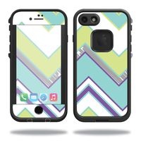 MightySkins Skin Compatible with Lifeproof iPhone 7 - Pastel Chevron | Protective, Durable, and Unique Vinyl Decal wrap Cover | Easy to Apply, Remove, and Change Styles | Made in The USA