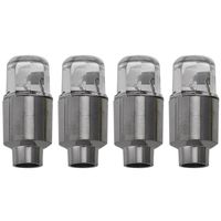 Ecosin Fashion 4x LED Wheel Tyre Tire Air Valve Stem Cap Light Lamp Bulb