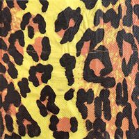 Colored Paper Napkins, 20 Count Shabby Chic Napkins for Wedding, Dinner Tea Party Shower… (Leopard Print, 1)