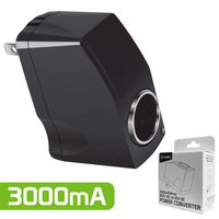 Cellet AC to DC 12V Output Converter. AC/DC Power 110V- 120V AC to 12V DC Car Cigarette Lighter Power Converter. AC to DC Female Adapter (Not for Air-Pump, Compressor, Vacuum Cleaner) - 3Amp (3000mA)