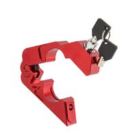 Soosee Motorcycle Lock - Universal  alloy CNC Motorcycle Handle Throttle Grip Security Lock with 2 Keys to Secure a Bike, Scooter, Moped or ATV in Under 5 Seconds