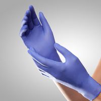 Tronex 9128 New Age Powder-Free Nitrile Examination Glove, Fingertip-Textured,Violet-Blue, Chemo-Rated (X-Small)