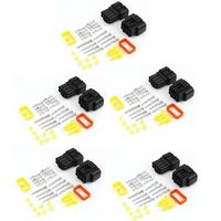 uxcell Cable Connector Insert in 8 Pins Waterproof Electrical Sets Car HID 5Pcs