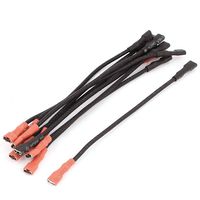 uxcell Dual End 4.8mm Crimp Terminal Cable Female Spade Connector Wire 10Pcs