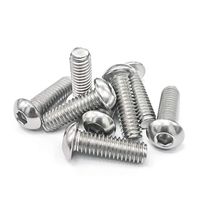 5/16-18x 1" Button Head Socket Cap Bolts Screws, 304 Stainless Steel 18-8, Fully Machine Thread, Bright Finish， 20 PCS by Eastlo Fastener