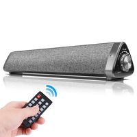 Sound Bar TV Soundbar Wired and Wireless Home Theater TV Triangle Speaker Bar with Remote Control,TF Card- Surround SoundBar for TV/PC/Phones/Tablets, 2 X 5W Compact Sound Bar 2.0 Channel