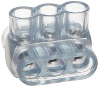 Morris Products 97314 Multi-Cable Connector, Insulated, Dual Entry, Clear, 3 Ports, 4 - 14 Wire Range