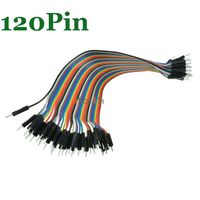 120PCS Dupont Wire Jumper Cables 20cm 2.54MM Male to Male 1P-1P for Arduino