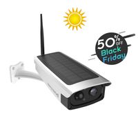 Solar-Powered Battery Security Camera, NexTrend Wire-Free Wireless IP Camera for Outdoor with 6600mAh Battery, PIR Alarm, IR-Cut Night Vision, Full HD Wide Angle Lens, SD Card Slot, Cloud Service