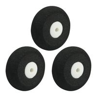 uxcell 3pcs RC Model Airplane Super Light Sponge Tire Tail Wheel 25mm 1"
