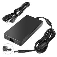 New 240W 19.5V 12.3A PA-9E AC DC Power Adapter Charger Cord for Dell Alienware M17X R2 M17X R3 M4700 M6400 M6500 M6600 J211H FWCRC C3MFM U896K 6RTJT Y044M Laptop Charger 7.45.0mm(Black)