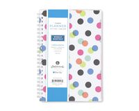 Ampersand for Blue Sky 2018-2019 Academic Year Weekly & Monthly Planner, Twin-Wire Binding, 5" x 8", Dots Cover