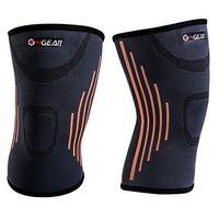 4GEAR Compression Knee Sleeves - 2 Pack Knee Supports for Running, Jogging, Meniscus Tear, Arthritis, Injury Recovery, Joint Pain Relief and Sports (X-Large)