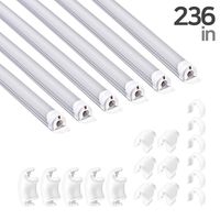 236 Inch Soft PVC Cord Raceway Kit, Declu - Cable Deco Plus, Flexible Channel for Easy Cutting and Install, On-Wall Organizer to Cover and Hide Tv Wire (Small, Light-Gray Tube (White Connector))