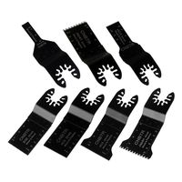 CNBTR Black Oscillating Saw Blade Quick Release Mix Accessory MultiTools Multifunction Tools Set of 7