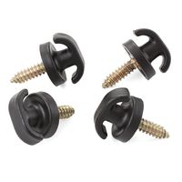 4 Pcs Universal Car Rear Trunk Envelope Cargo Net Tie Down Hook Ring Loop Hanging