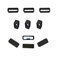 Replacement Security Loop Band Keeper Compatible with Garmin Vivosmart HR/ Vivosmart HR+/ Approach X40/ Approach X10 Band Fastener Ring(10pack Black), Not for Vivoactive HR