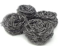 48 Small Round Mesh STAINLESS STEEL Scourer Sponge Wire For DEEP CLEANING Dishes, Pots, Pans And More WHOLESALE BULK LOT