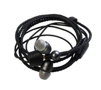 Wraps Wearable Braided Wristband Headphone Earbuds, Space Grey (WRCOSG-V16M)