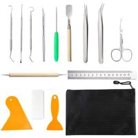 16 Pieces Craft Vinyl Weeding Tools, Dorhui Vinyl Weeding Tools Craft Basic Set Craft Vinyl Tools Kit for Weeding Vinyl, Silhouettes, Cameos, Lettering