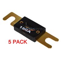 5 x Gold Plated 150 Amp 150A Car Audio ANL Fuse (5/Pack)