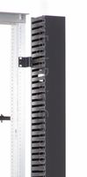 Vertical Cable Management Panel, 4X5X35" Long, Single-Sided, Center Mount w/Cover