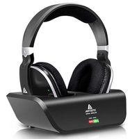 Wireless Headphones for TV with RF Transmitter for Netflix Hulu Watching and Listening-Digital Over Ear Cordless TV Headphones Rechargeable 20 Hour Battery and Charging Dock Also for Hard of Hearing