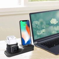 LEANO 3 in 1 Practical Multifunctional Desktop Charging Station Charging Stand Battery Chargers