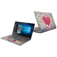 Mightyskins Skin Compatible with Lenovo Yoga 730 13" (2018) - Stained Heart | Protective, Durable, and Unique Vinyl Decal Wrap Cover | Easy to Apply, Remove, and Change Styles | Made in The USA