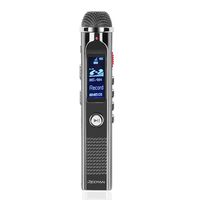 TNP Digital Voice Recorder with Playback, Rechargeable Voice Activated Dictaphone - Stereo Mic w/ Noise Reduction, Portable MP3 Player w/ FM Radio Recording (8GB) Includes Headphone & Mic Stand