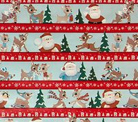 Rudolph the Red Nosed Reindeer Wrapping Paper Gift Wrap (3.33 Feet Wide - 40 Square Feet)