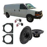 Compatible with Chevy Express 1996-2007 Front Door Factory Replacement Harmony HA-R65 Speakers