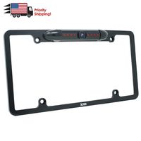 License Plate Frame Rear View Reverse Backup Camera Kit, Car Rover 170° Viewing Angle Universal Reversing Cameras with 8 IR Night Vision Waterproof LED