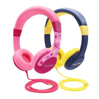 Kids Headphones for Girls, EasySMX 3.5mm Comfortable Over-Ear Headsets (2 Pack Kids Headphone)