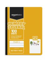 AmazonBasics Primary Journal 1/2" Ruled & Blank Space, 100-Sheet, 9.75" x 7.5", 3-Pack