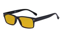 Eyekepper Blue Light Blocking Glasses Women Men with Amber Tinted Filter Lens - Computer Eyeglasses - Black