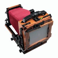 Shen Hao 2.4kg New HZX45-IIA Walnut Wood Copper Field Folding 4X5 Large Format Camera