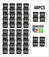 48PCS Replacement SAFLOK A28110 6V Hotel Door Lock Battery Fits 884952, A28110, A28100, DL-12/4, HTL-11/13, Intellis, MT
