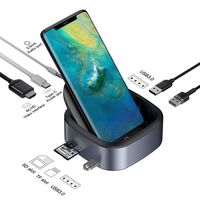 Samsung Dex Station, Baseus Samsung Docking Station, USB C to 4K HDMI Adapter DeX Station, Desktop Experience for Samsung Galaxy S10/S9/S8/S10 /S9 /S8 Note 9/8, Huawei Mate 10/10 Pro/20 Pro, P20/Pro